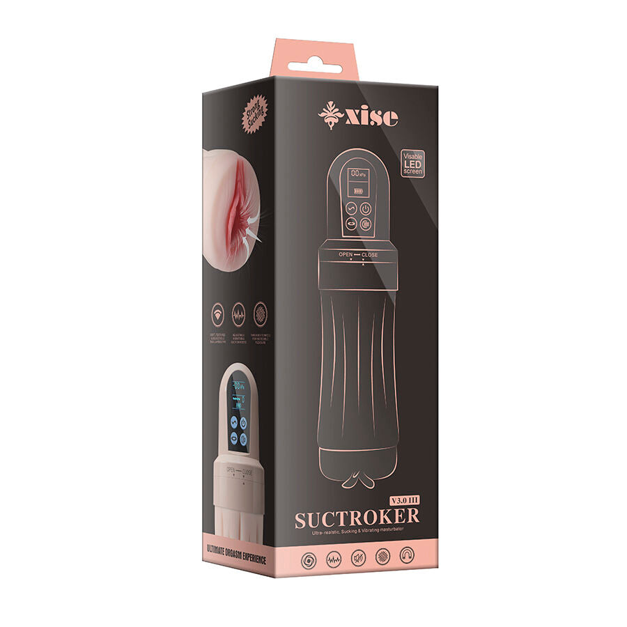 XISE - SUCTROKER V3.0 III VAGINA MASTURBATOR MET TRILLING
