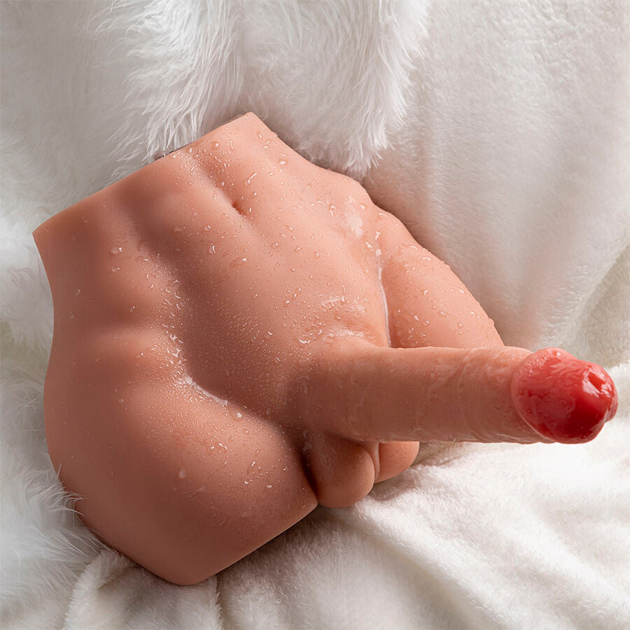 XISE - PEEL DILDO AARS REALISTISCHE DILDO MASTURBATOR VOORWAARTSE POSITIE MET STOTEN 17,5 CM