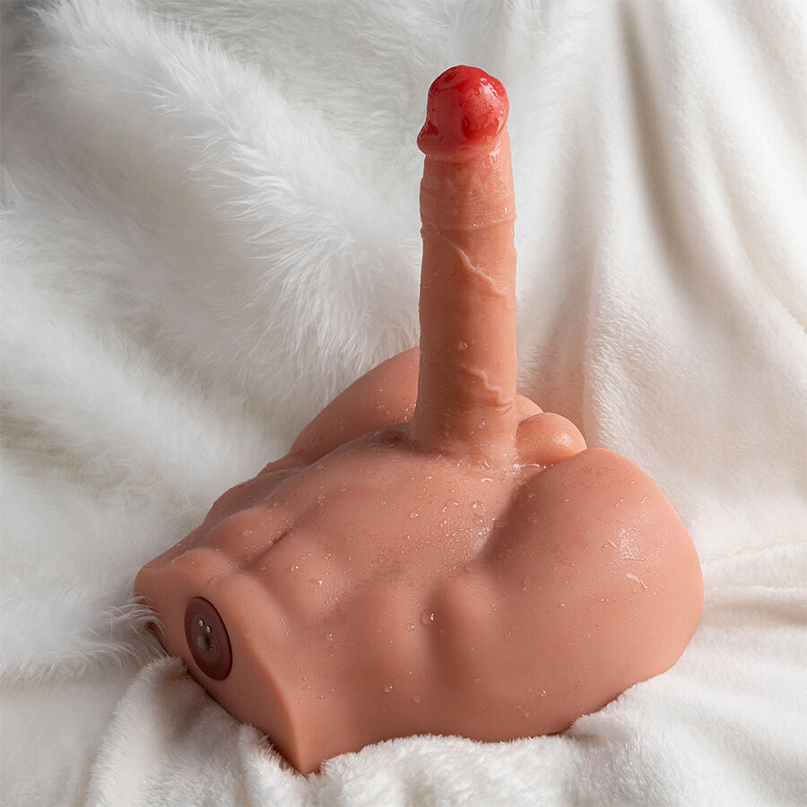XISE - PEEL DILDO AARS REALISTISCHE DILDO MASTURBATOR VOORWAARTSE POSITIE MET STOTEN 17,5 CM