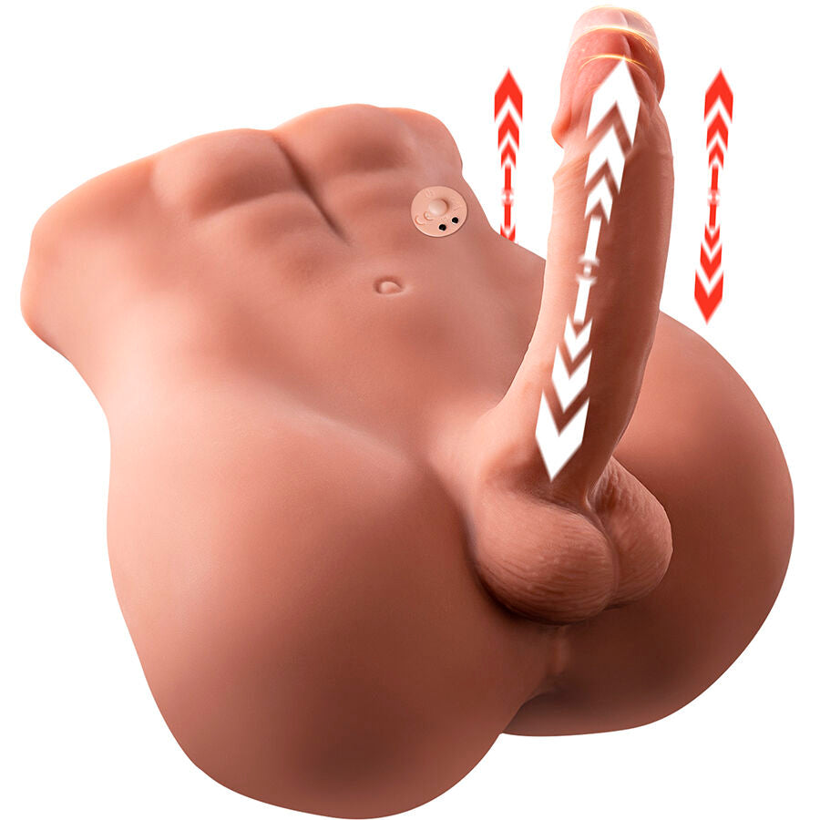 XISE - BERTLETT DILDO ASS REALISTISCHE DILDO EN ANUS MASTURBATOR FRONTPOSITIE MET STOTEN 18 CM