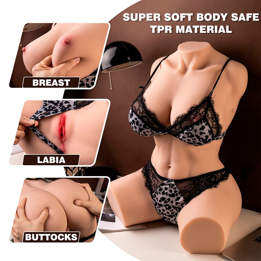 XISE - MURIEL VROUW REALISTISCHE TORSO MET STUWENDE BEWEGING 55 CM