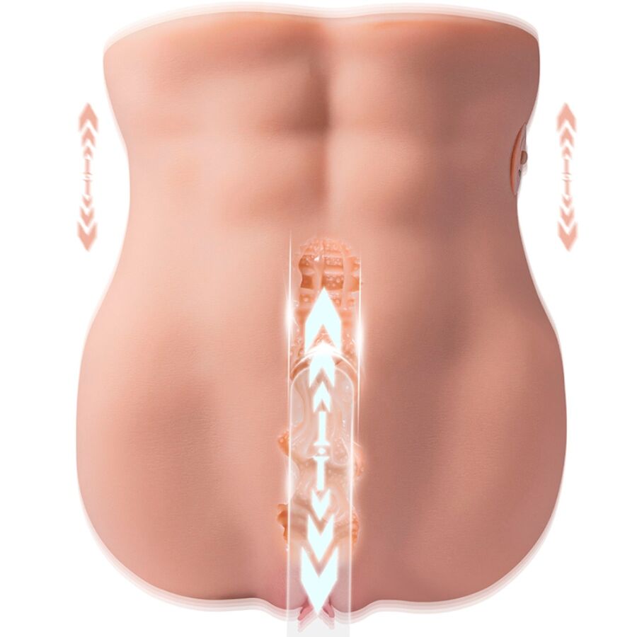 XISE - LYDIA VROUWELIJKE VAGINA MASTURBATOR MET STOTEN 25 CM