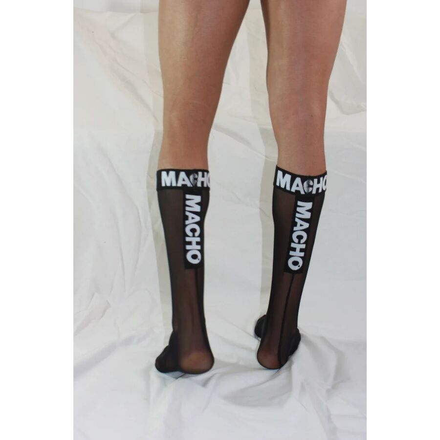 MACHO - DUNNE SOKKEN ÉÉN MAAT ZWART