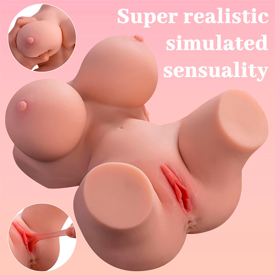 XISE - FRIEDA REALISTISCHE VROUWELIJKE TORSO MET TRILLING 36 CM