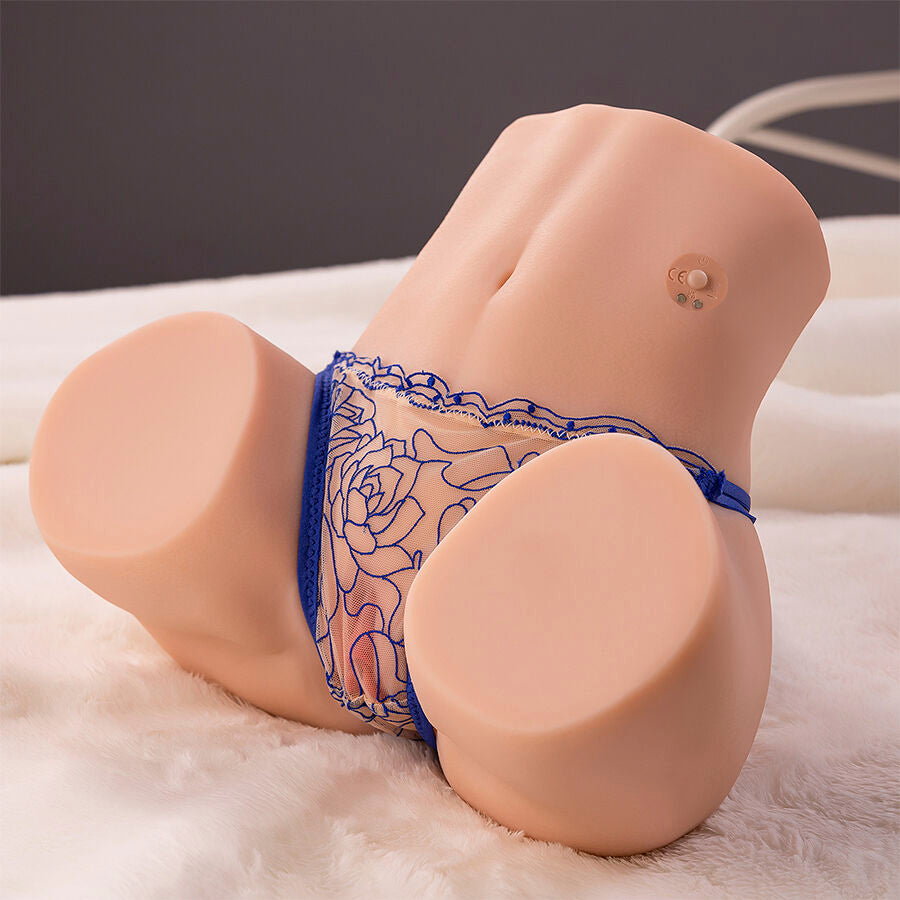 XISE - MAYA ZUIGENDE REALISTISCHE VAGINA EN ANUS MASTURBATOR MET TRILLING EN ZUIGKRACHT 4.5 KG