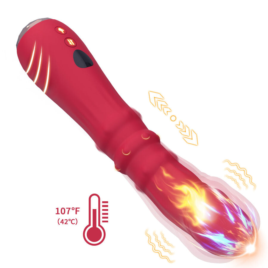 ARMONY - THERMOGESTUURDE PUNTSIMULATOR TRILLENDE DILDO ROOD