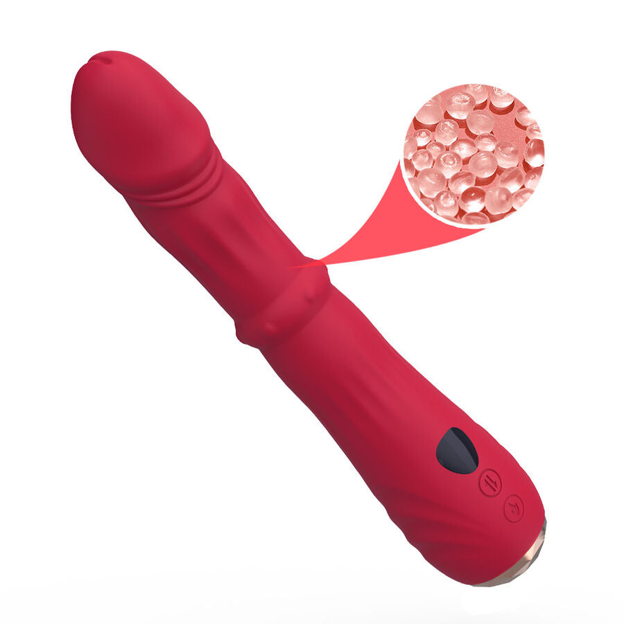 ARMONY - THERMOGESTUURDE PUNTSIMULATOR TRILLENDE DILDO ROOD