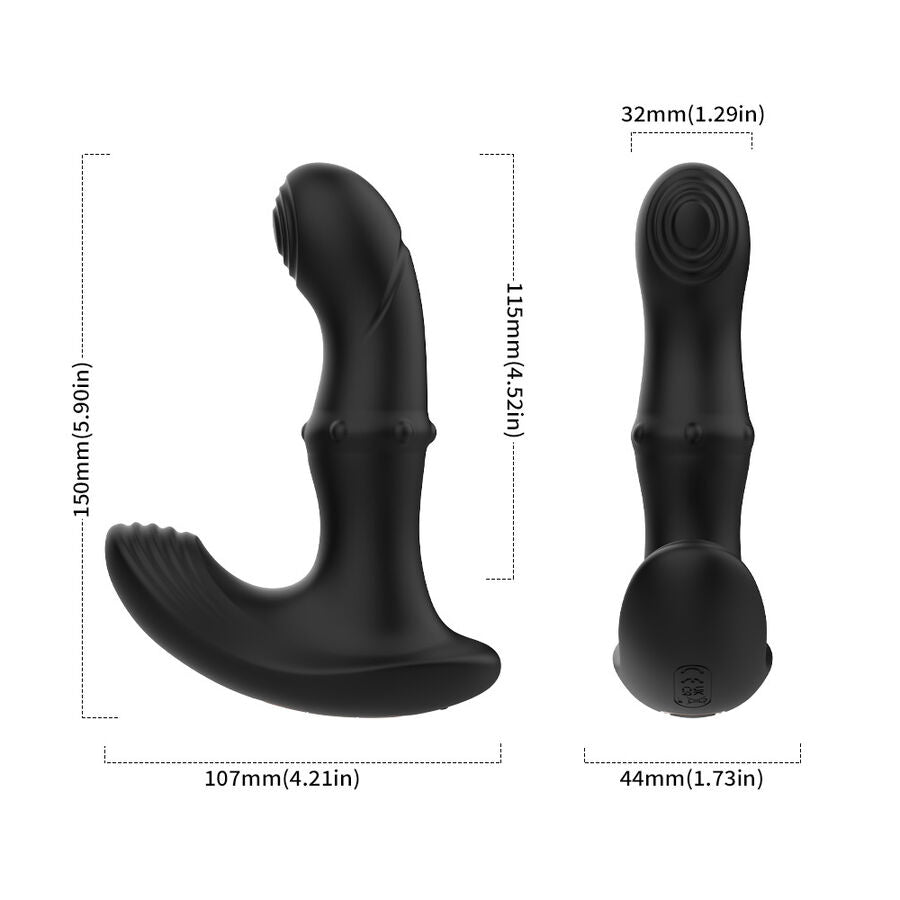 ARMONY - ANAAL PROSTAAT VIBRATOR AFSTANDSBEDIENING ZWART