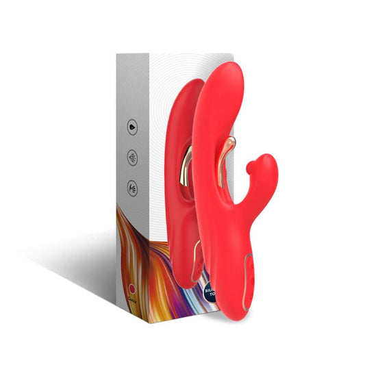 ARMONY - G-SPOT EN KLITORIS STIMULATOR VIBRATOR MET OSCILLERENDE TONG ROOD