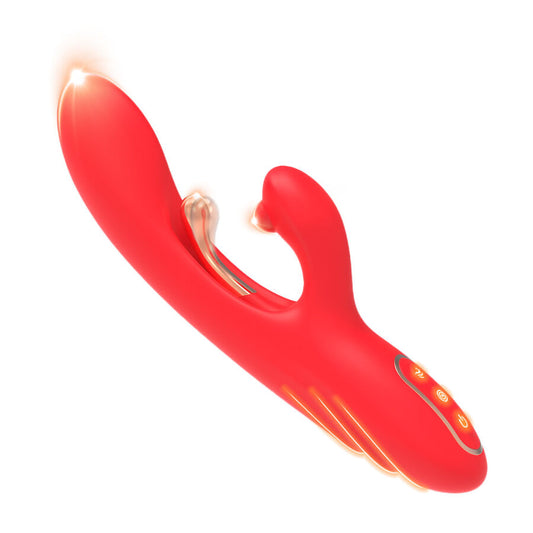 ARMONY - G-SPOT EN KLITORIS STIMULATOR VIBRATOR MET OSCILLERENDE TONG ROOD