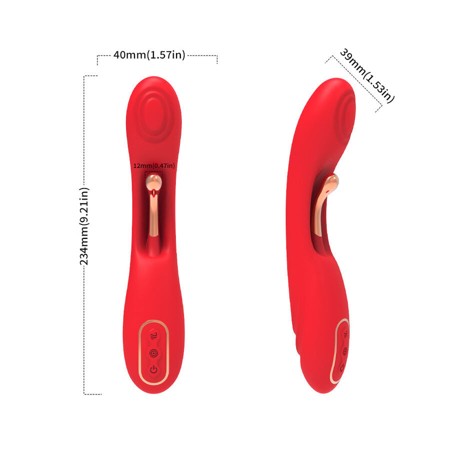 ARMONY - VIBRATOR MET OSCILLERENDE TONG ROOD