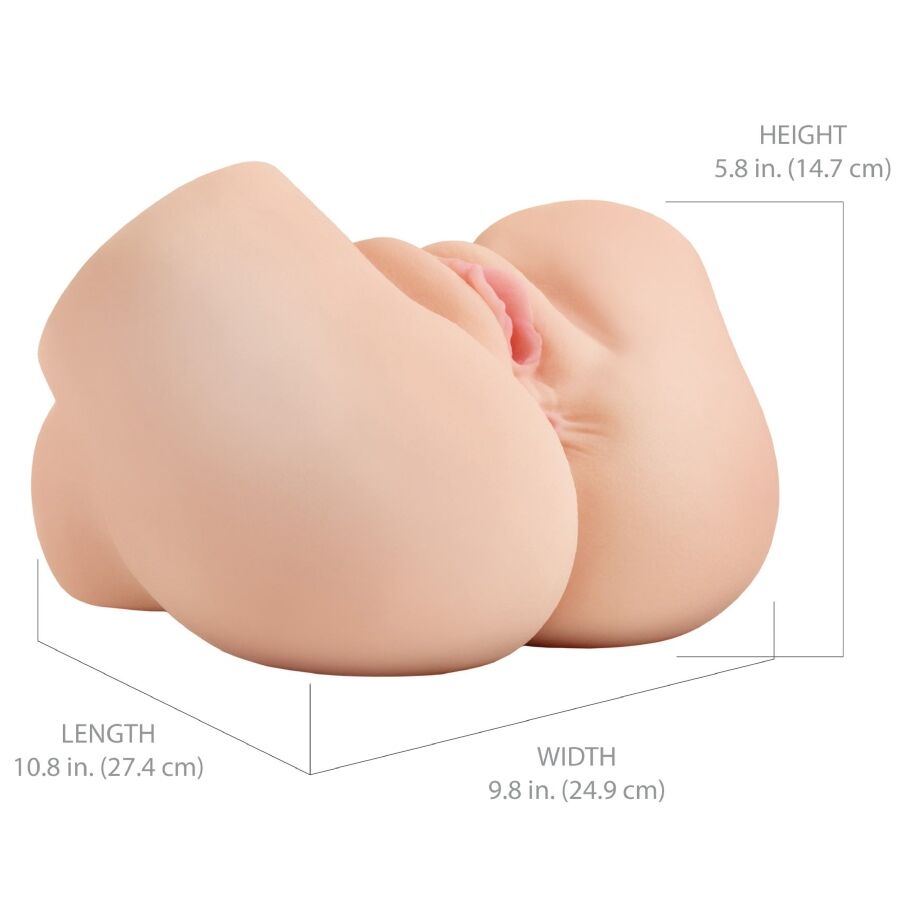 PDX ELITE - BACK THAT ASS UP REALISTISCHE TRILLENDE VAGINA EN ANUS MASTURBATOR