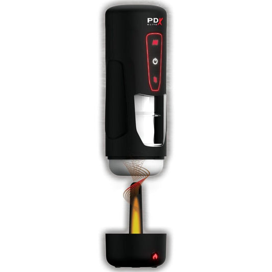 PDX ELITE - MILK ME HOTTER AUTOMATISCHE MASTURBATOR MET STOOT- EN VERWARMINGSEFFECT EN TRILLING