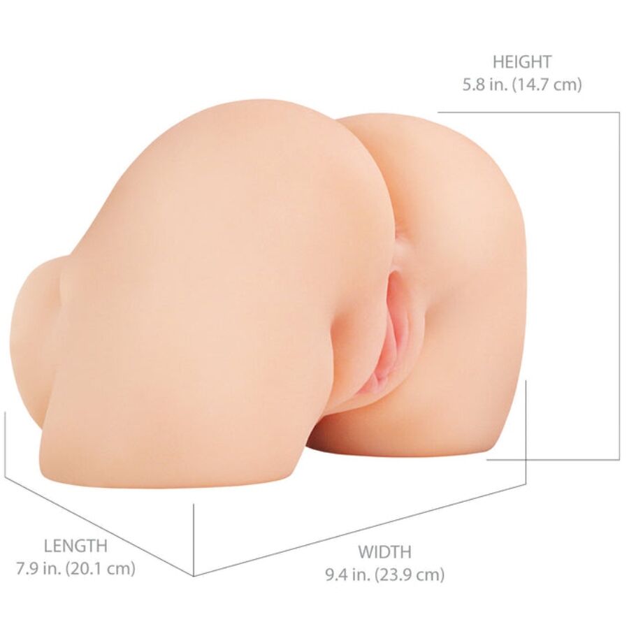PDX ELITE - SHAKETHAT ASS REALISTISCHE VAGINA EN ANUS MASTURBATOR MET TRILLINGEN