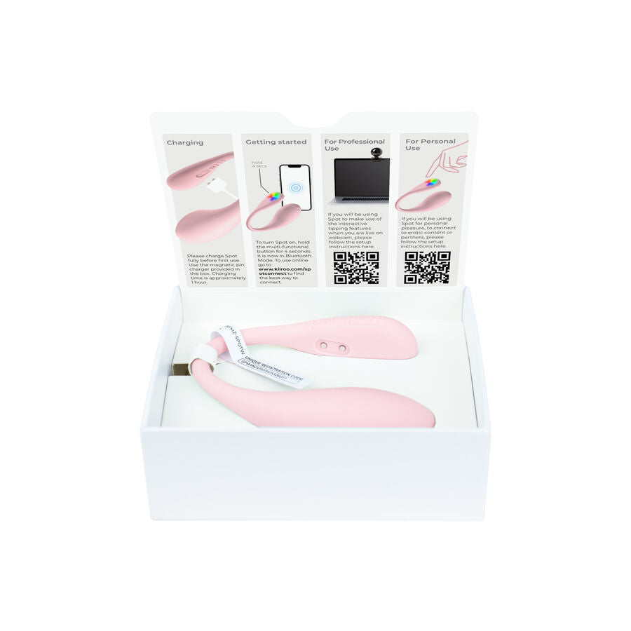 KIIROO - SPOT KISS ME U-VORMIGE VIBRATOR ROZE