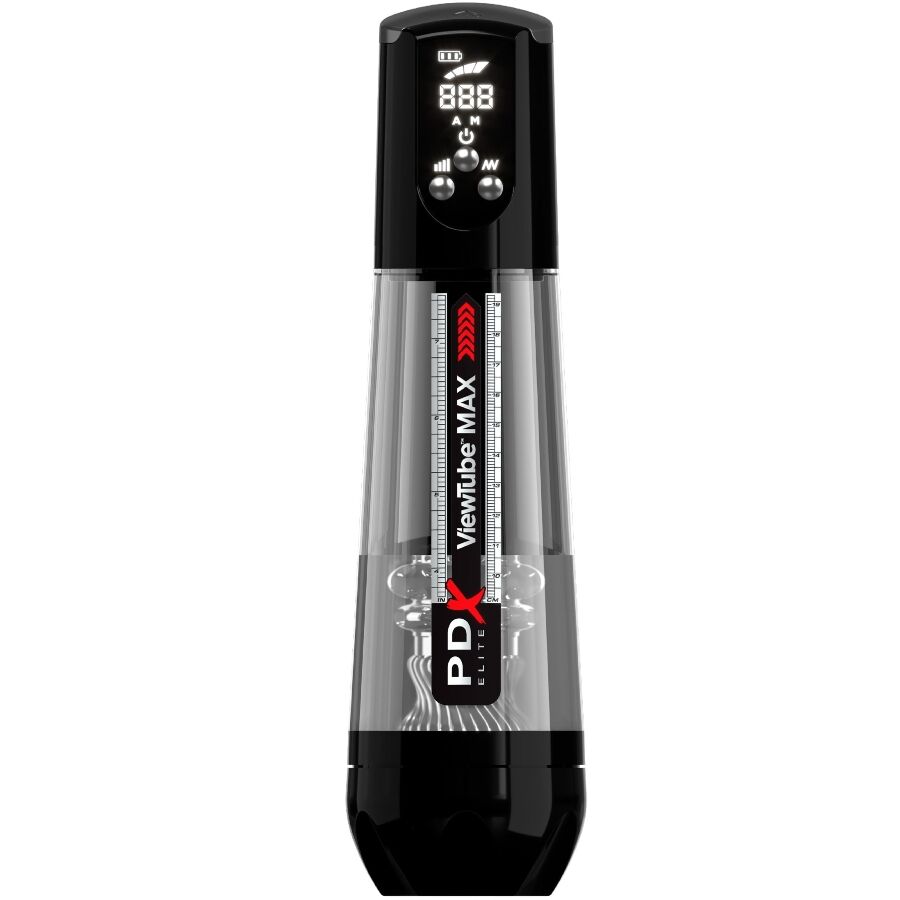 PDX ELITE - VIEWTUBE MAX VIEW AUTOMATISCHE MASTURBATOR MET TRANSPARANTE ZUIGNAP