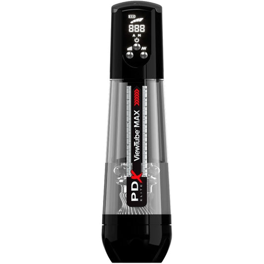 PDX ELITE - VIEWTUBE MAX VIEW AUTOMATISCHE MASTURBATOR MET TRANSPARANTE ZUIGNAP