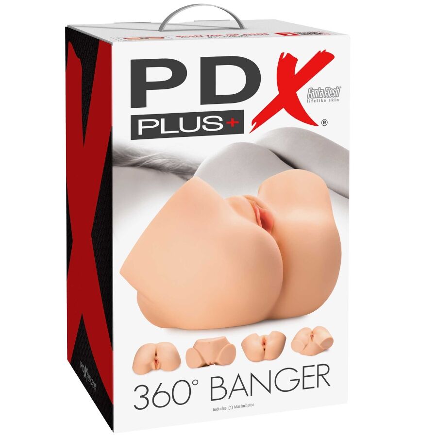 PDX PLUS - 360 REALISTISCHE ANALE EN VAGINALE MASTURBATOR