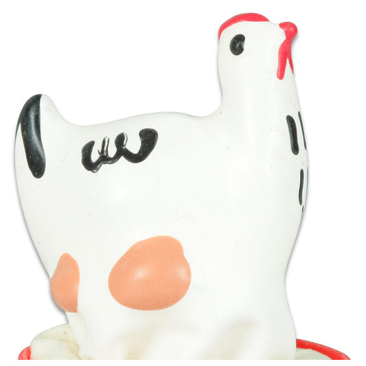 CONDOMERIE - HANDGESCHILDERDE FUN CONDOMS KIP WIT