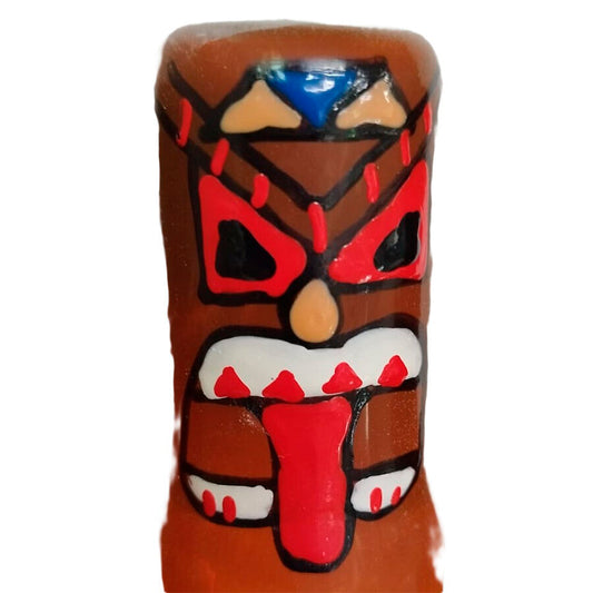 CONDOMERIE - HANDGESCHILDERDE NIEUWIGHEID CONDOMS TIKI TOTEM-01