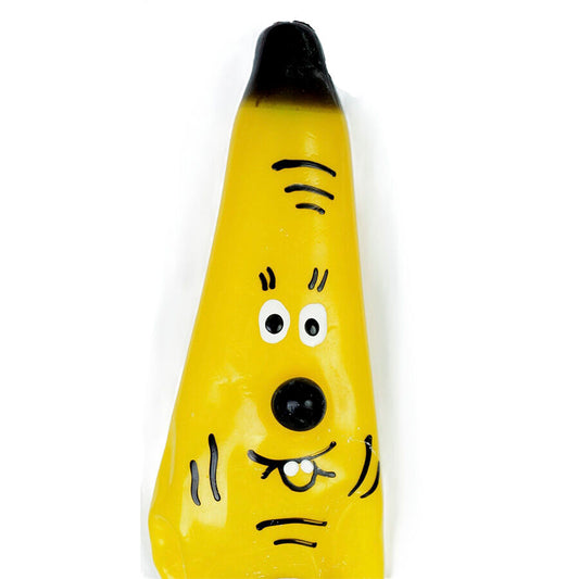 CONDOMERIE - MET DE HAND BESCHILDERDE NIEUWIGHEIDSCONDOMS BANANENMODEL XL