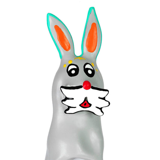CONDOMERIE - HANDGESCHILDERDE FUN CONDOMS BUNNY XL