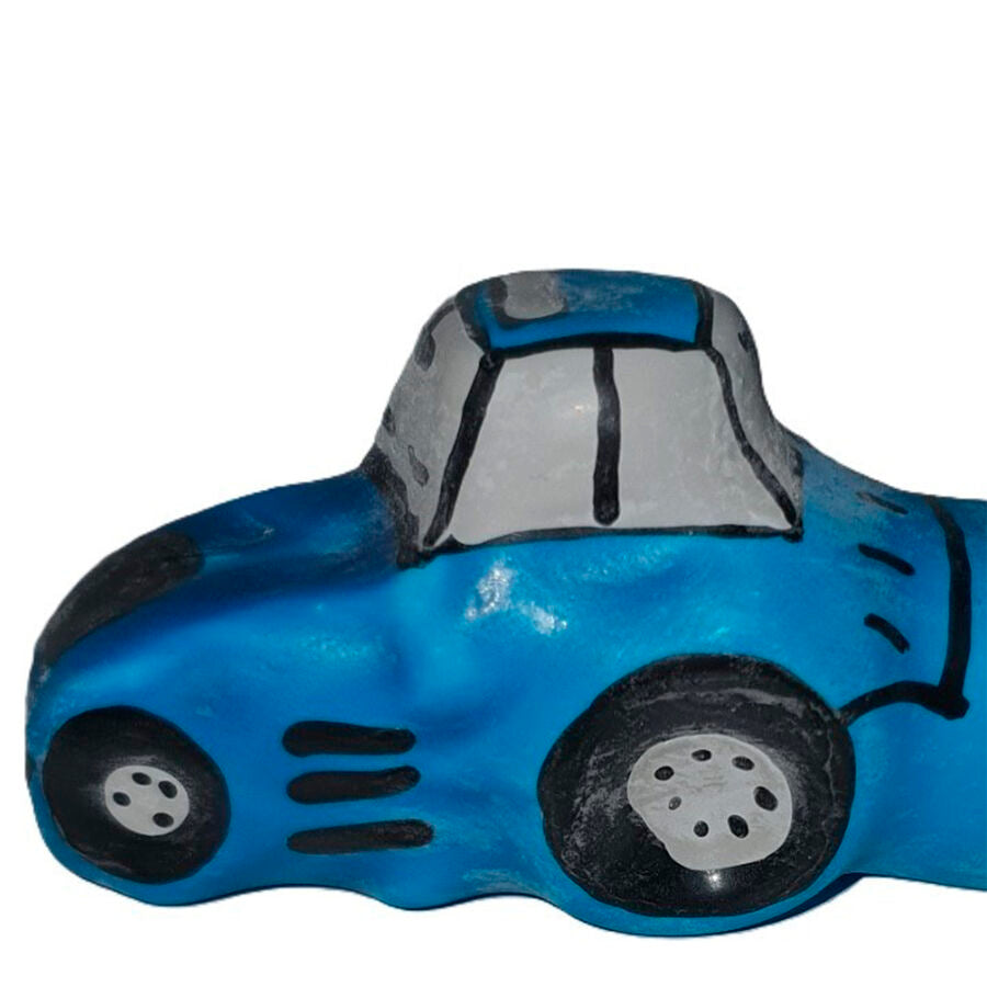 CONDOMERIE - HANDGESCHILDERDE NIEUWIGHEID CONDOMS TRACTOR BLAUW XL