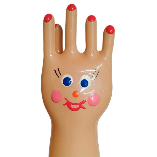 CONDOMERIE - HANDGESCHILDERDE NIEUWIGHEID CONDOMS BIG HAPPY HAND XL