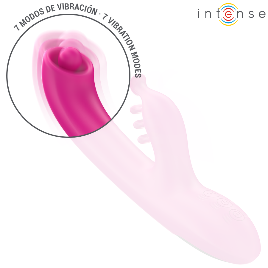 INTENSE - CHRISTINA MULTIFUNCTIONELE KONIJNENVIBRATOR 22,5 CM ROZE