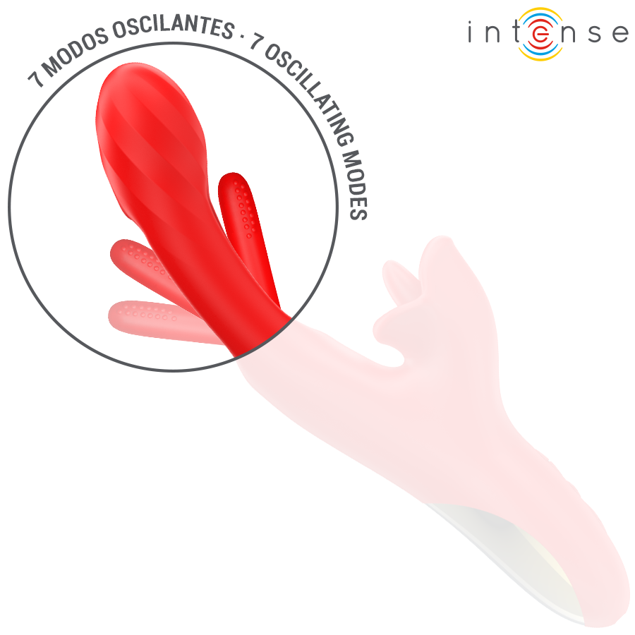 INTENSE - JESSICA MULTIFUNCTIONELE VIBRATOR KLITORISSTIMULATIE 24,8 CM ROOD