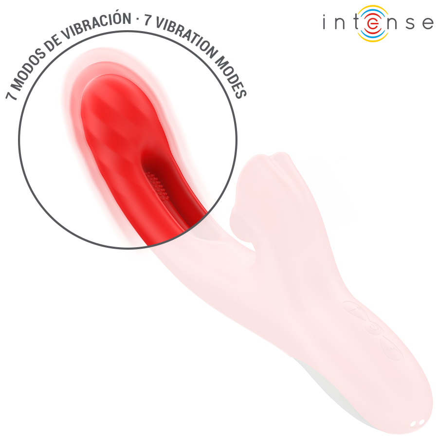 INTENSE - JESSICA MULTIFUNCTIONELE VIBRATOR KLITORISSTIMULATIE 24,8 CM ROOD