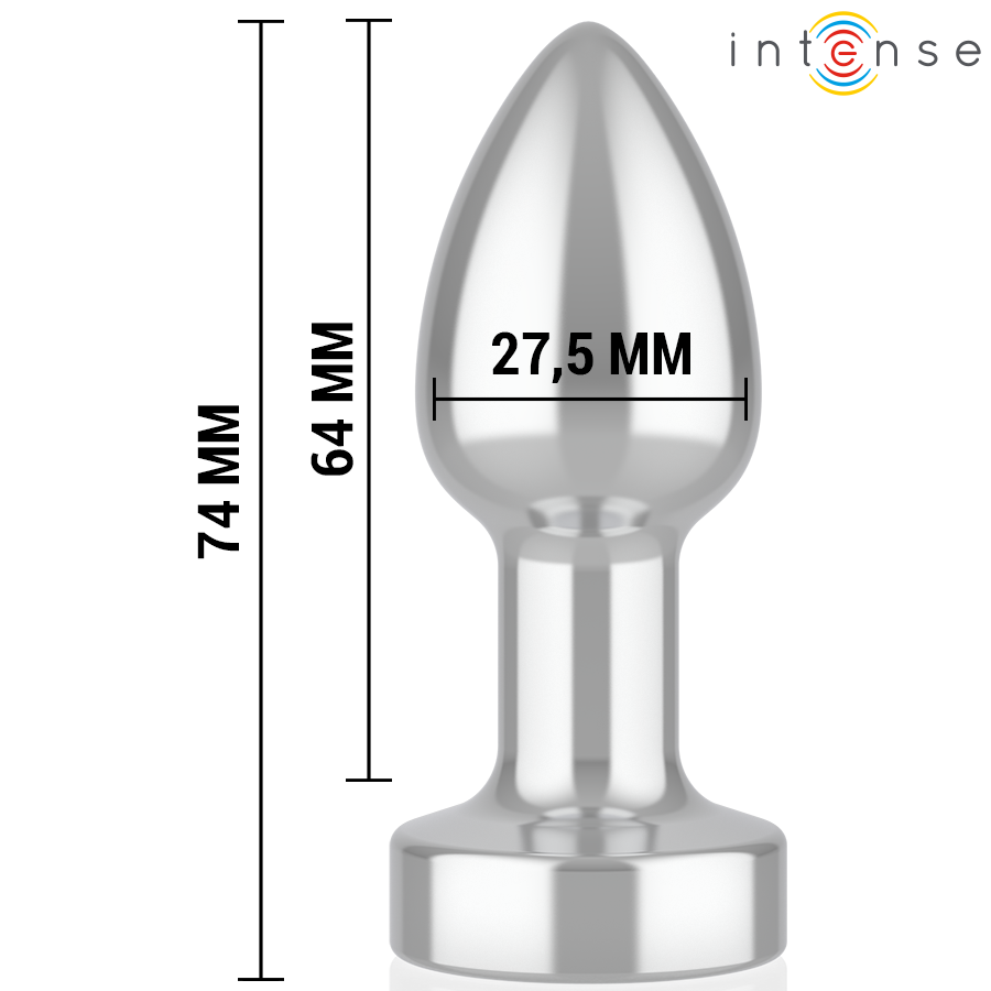 INTENSE - ANAALPLUG 10 TRILLINGEN METAAL MET AFSTANDSBEDIENING S