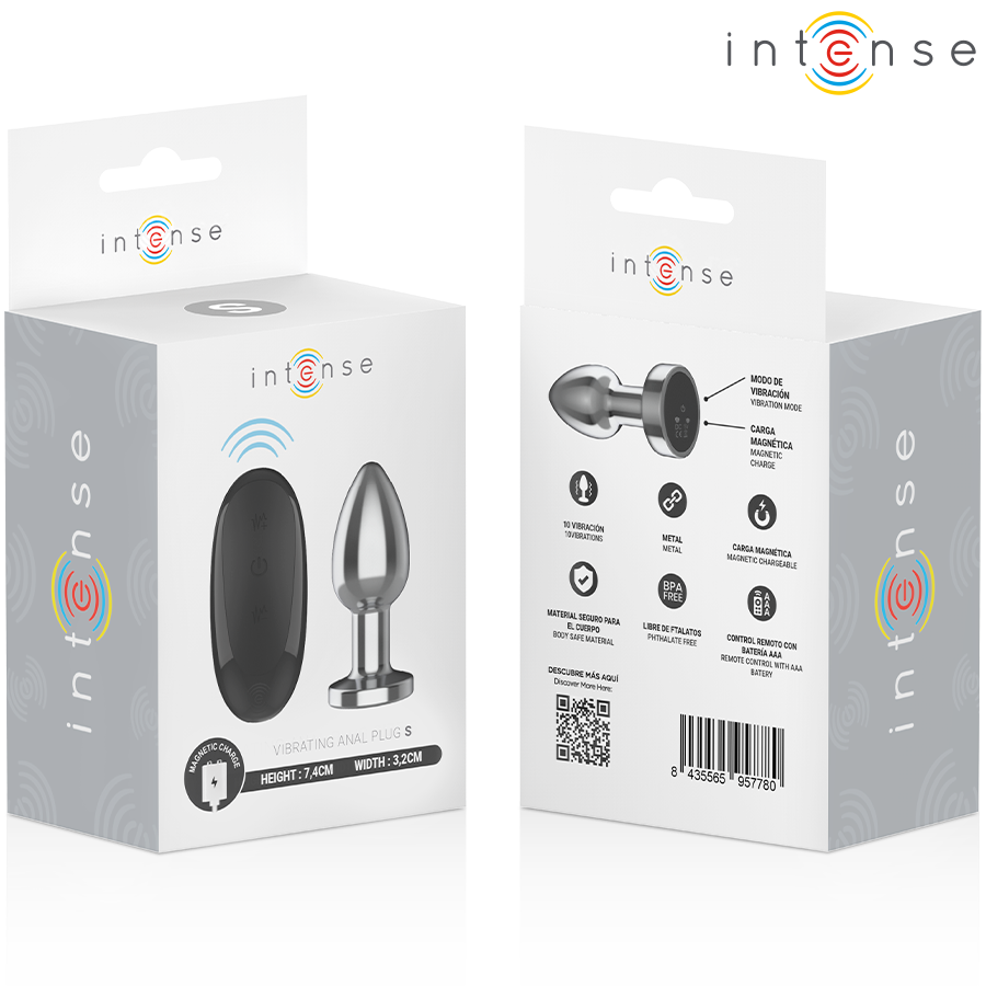 INTENSE - ANAALPLUG 10 TRILLINGEN METAAL MET AFSTANDSBEDIENING S