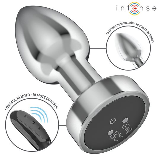 INTENSE - ANAALPLUG 10 TRILLINGEN METAAL MET AFSTANDSBEDIENING S