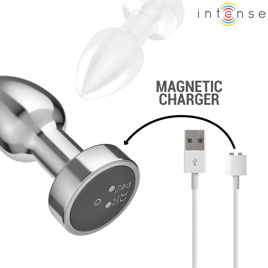 INTENSE - ANAALPLUG 10 TRILLINGEN METAAL MET AFSTANDSBEDIENING S