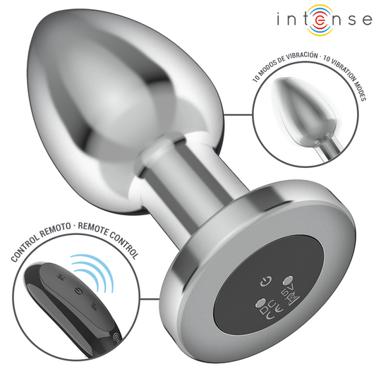 INTENSE - ANAL PLUG 10 TRILLINGEN METAAL MET AFSTANDSBEDIENING L
