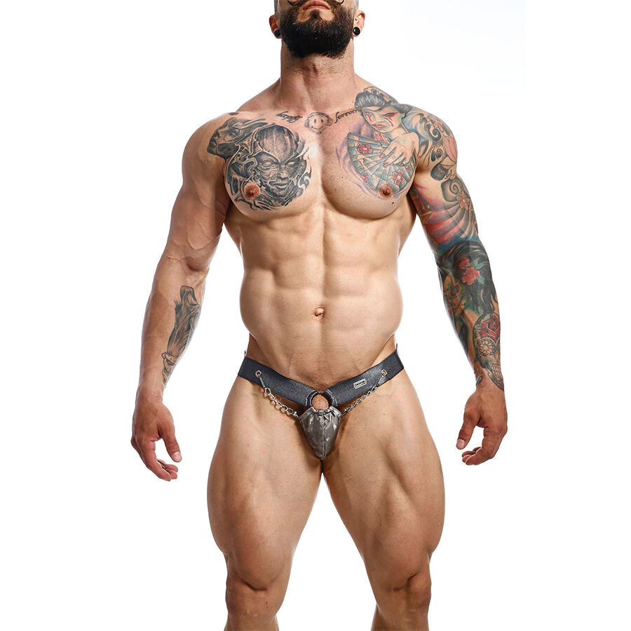 MOB - DNGEON SNAP JOCKSTRAP GRIJS ONE SIZE