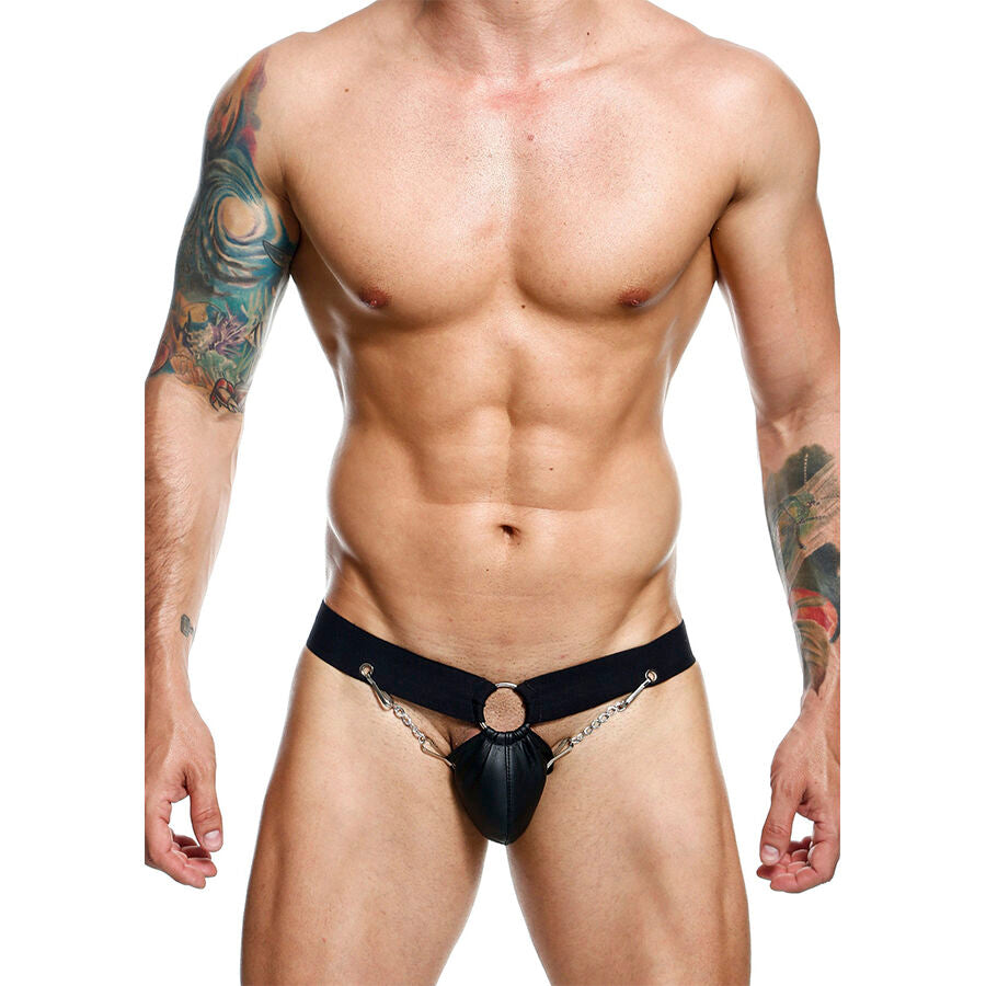 MOB - DNGEON BLACK CHAIN JOCKSTRAP EEN MAAT