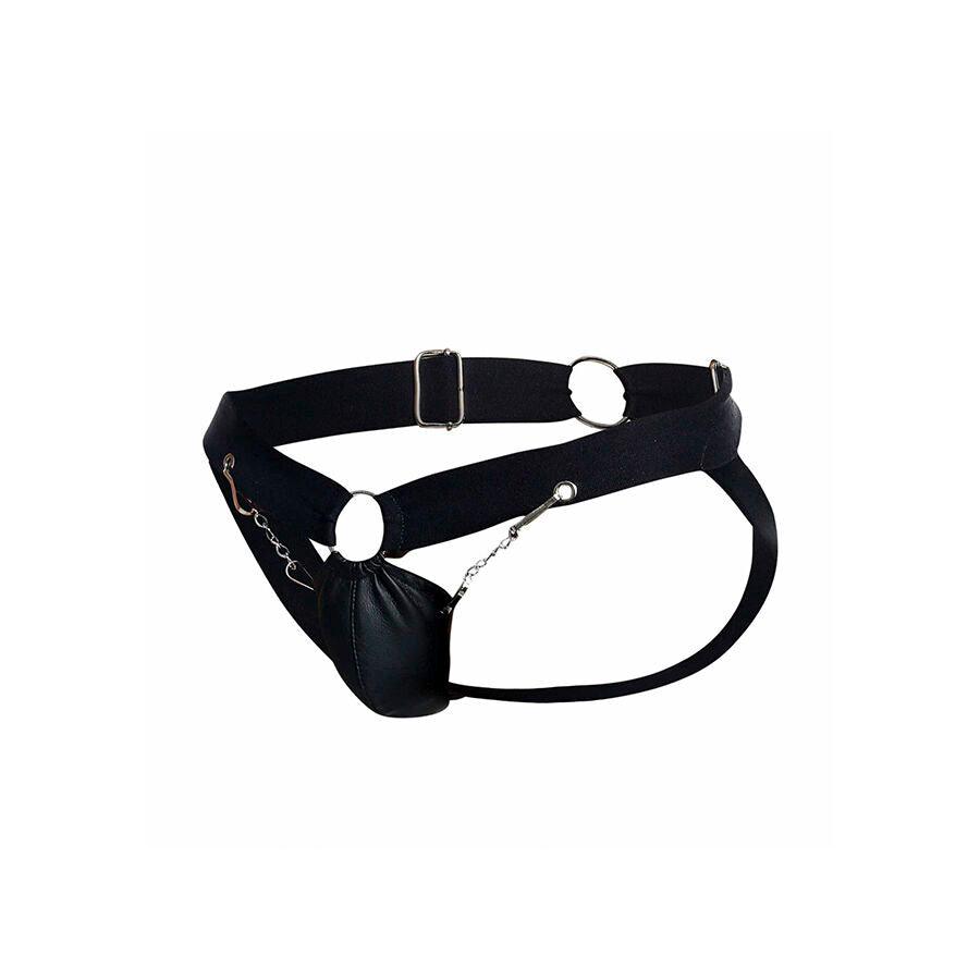 MOB - DNGEON BLACK CHAIN JOCKSTRAP EEN MAAT