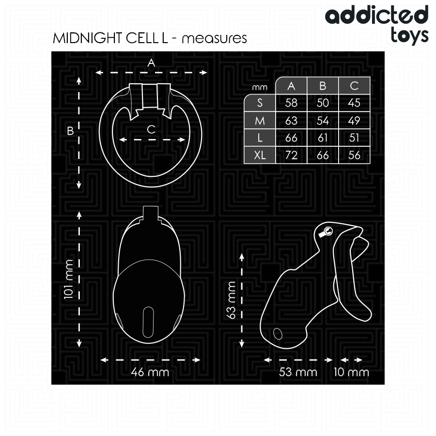 ADDICTED TOYS LOCKED - MINDNIGHT CELL KOKER KOOI MAAT L