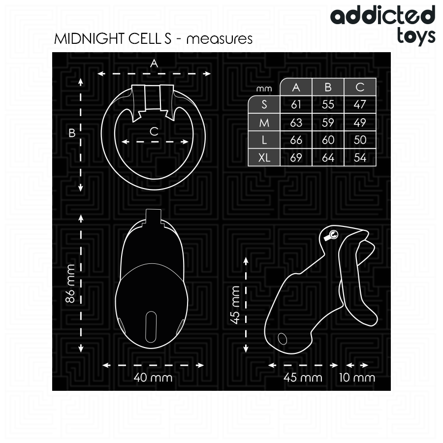 ADDICTED TOYS LOCKED - MINDNIGHT CELL KOKER KOOI MAAT S