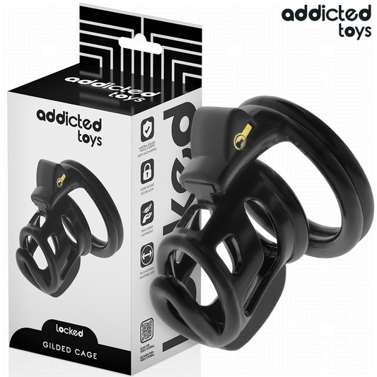 ADDICTED TOYS LOCKED - GILDEN CAGE SILICONEN PENISKOKER 8,5 CM