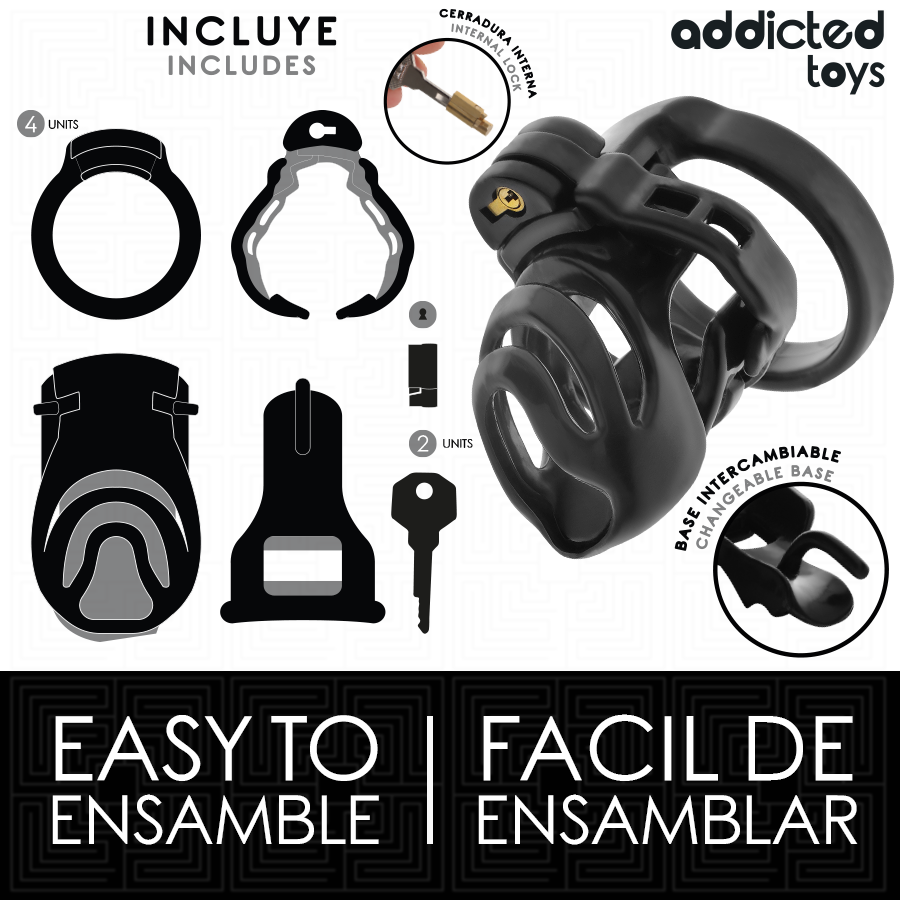 ADDICTED TOYS LOCKED - ETERNAL LOCK PENISKOOI 9 CM