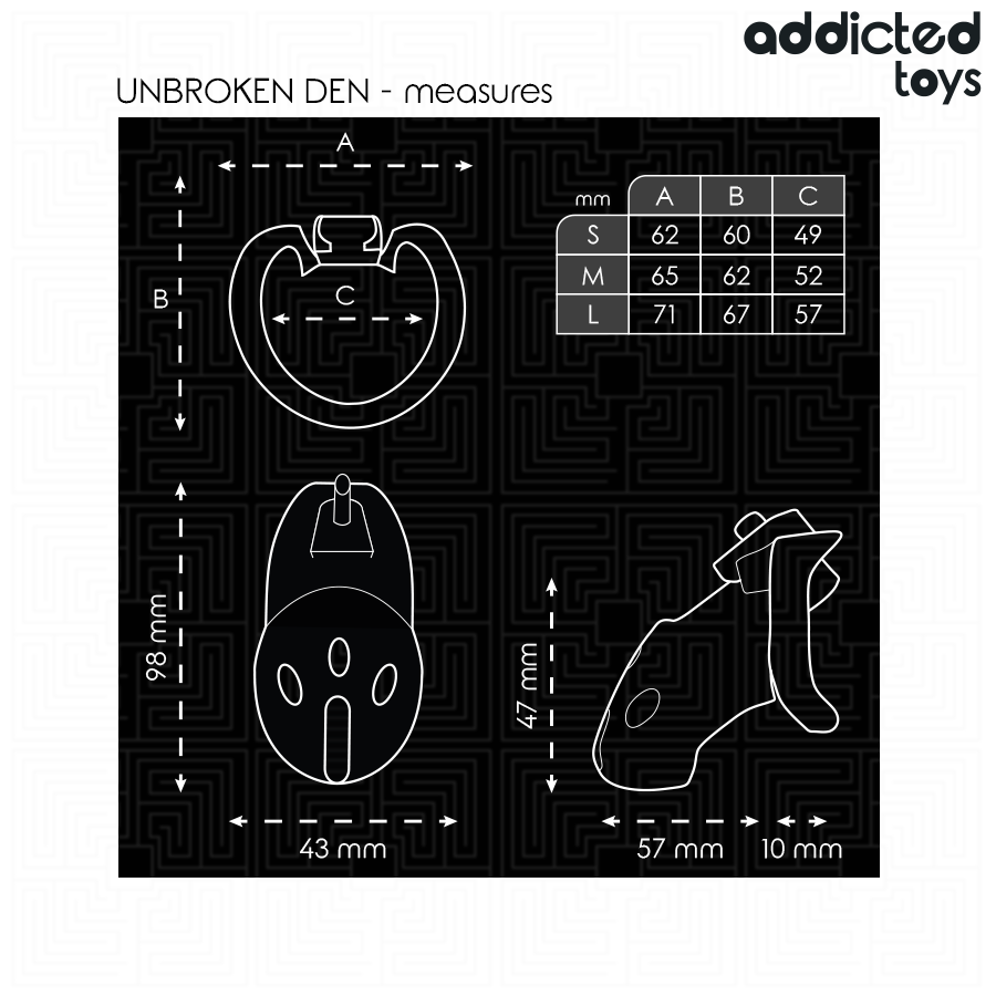 ADDICTED TOYS OP SLOT - ONBREEKBARE PENISKOOI 9,8 CM