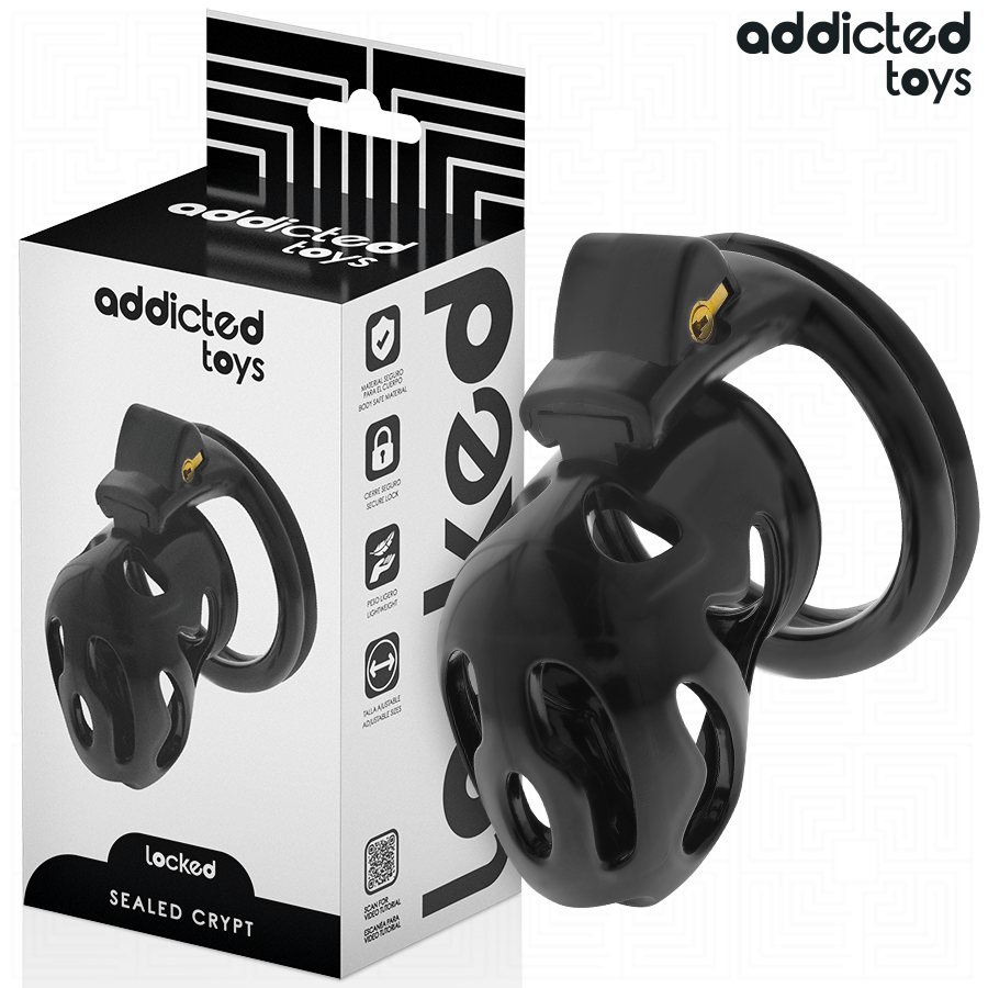 ADDICTED TOYS LOCKED - VERZEGELDE CRYPT PENISKooi 8 CM