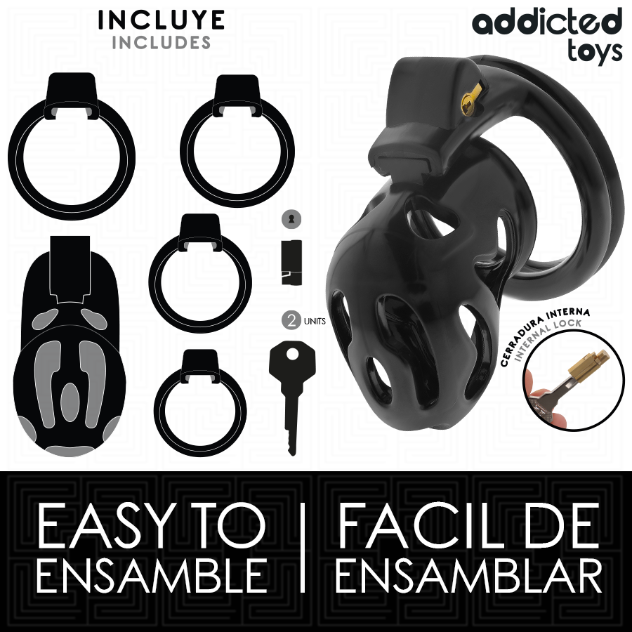 ADDICTED TOYS LOCKED - VERZEGELDE CRYPT PENISKooi 8 CM