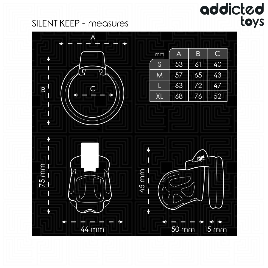 ADDICTED TOYS GESLOTEN - STILLE PENISKooi 7,5 CM