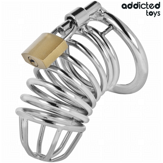 ADDICTED TOYS OP SLOT - IJZEREN CEL METALEN PIEMEL KOOI MAAT M