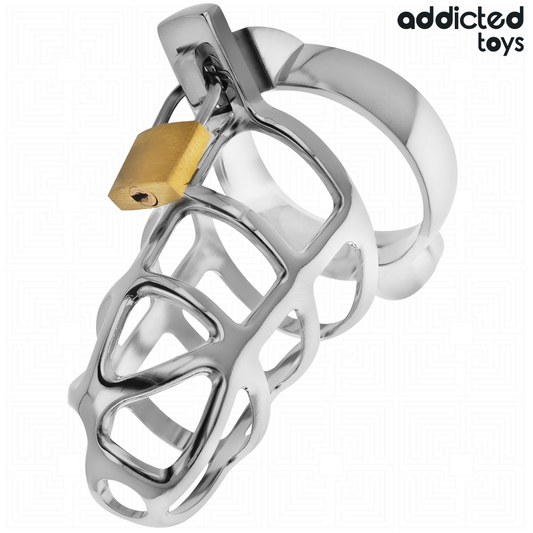 ADDICTED TOYS LOCKED - ZILVEREN METALEN PENISKOOI MAAT S