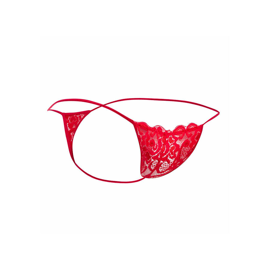 MOB - RED LACE THONG SIZE L/XL
